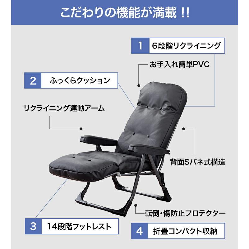 リクライニングチェア パーソナルチェア リラックスチェア オットマン