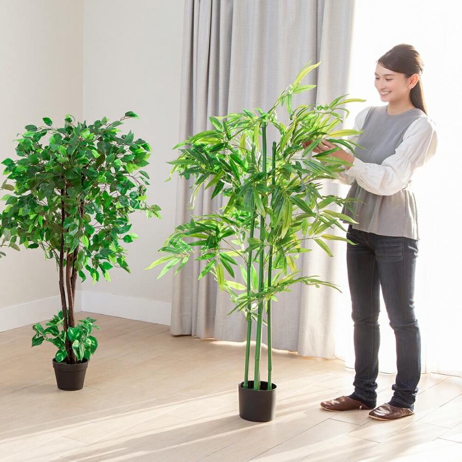 観葉植物 ベンジャミン インテリアグリーン フェイクグリーン 光触媒 人工観葉植物 おしゃれ インテリア オフィス 洗浄 防臭 プレゼント お祝い_4