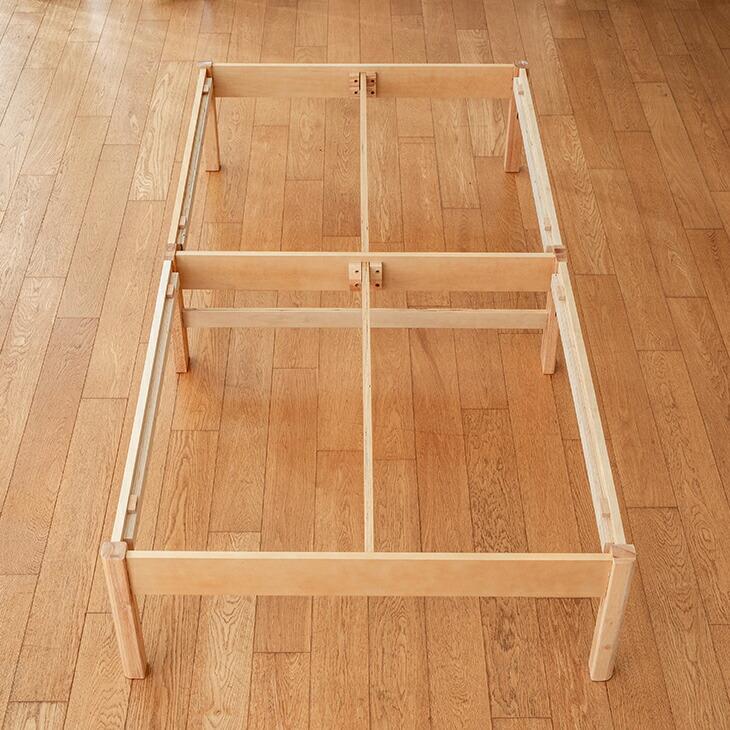 すのこベッド シングル 天然木 スノコベッド ベッドフレーム シングル
