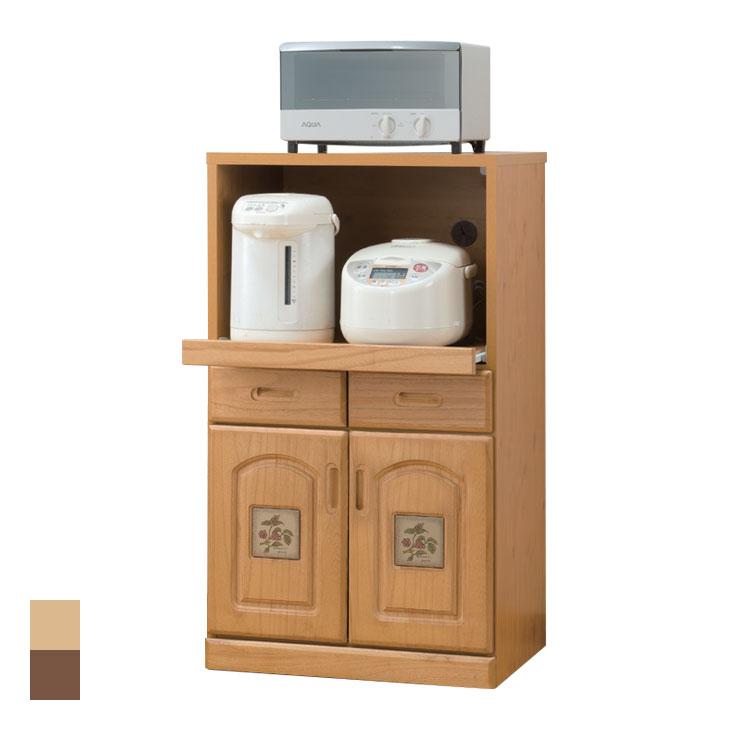 食器棚　ロータイプ　レンジ台　大川家具 キッチンカウンター 食器棚 ロータイプ レンジ台 完成品 幅90cm