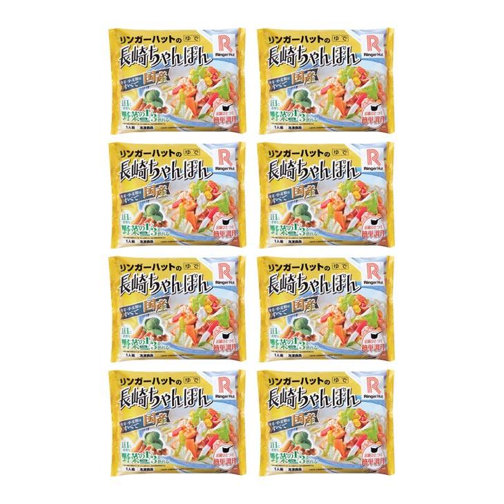 長崎ちゃんぽん リンガーハット 8袋 冷凍食品 国産 : アウトレット