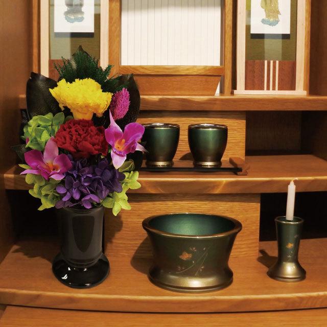 プリザーブドフラワー 仏花 枯れない 仏壇 仏壇用 お供え お手入れ不要 色華やかプリザーブド仏花 花器付き 花 アーティフィシャルフラワー 6816 アウトレットファニチャー 通販 Yahoo ショッピング