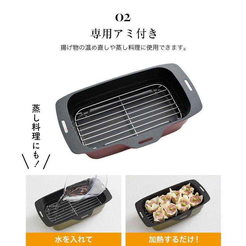 トースター専用調理器 鍋 トースターパンプラス 焼く 炊く 煮る 蒸す 茹でる 蓋付き レシピ付き 蒸し器 時短調理 簡単調理 一人暮らし｜outlet-f｜13