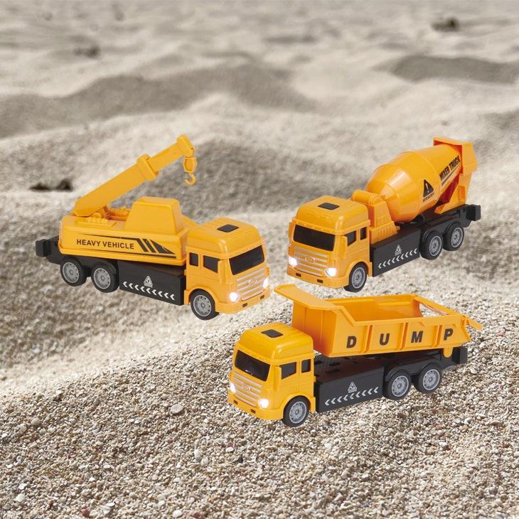 RC ダンプカー・タンクローリーセット ラジコン 働く建築車 3種セット タンクローリー クレーン車 ダンプカー