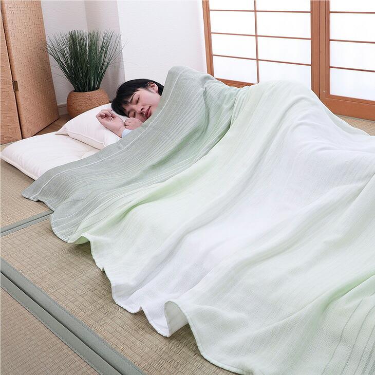 今治タオル（imabari towel） 5重 ガーゼケット シングル 2色組 肌掛け