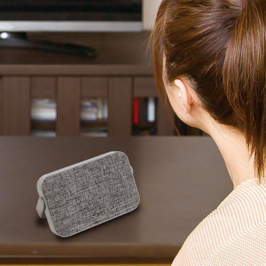 テレビ用 ワイヤレス スピーカー 手元 Bluetooth 充電式 ポータブル