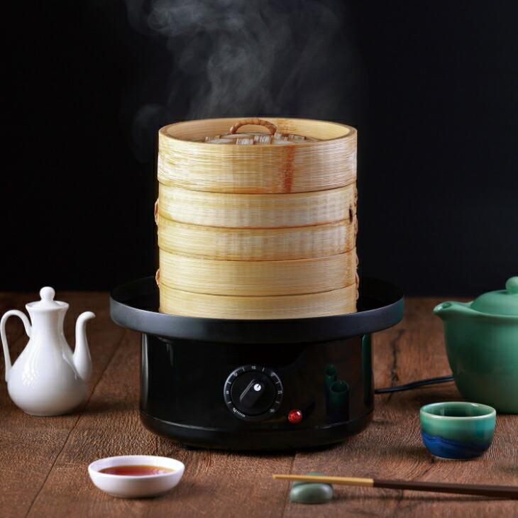 せいろ蒸し器 2段 電気 蒸し器 点心爛漫 冷凍食品用 火を使わない 卓上