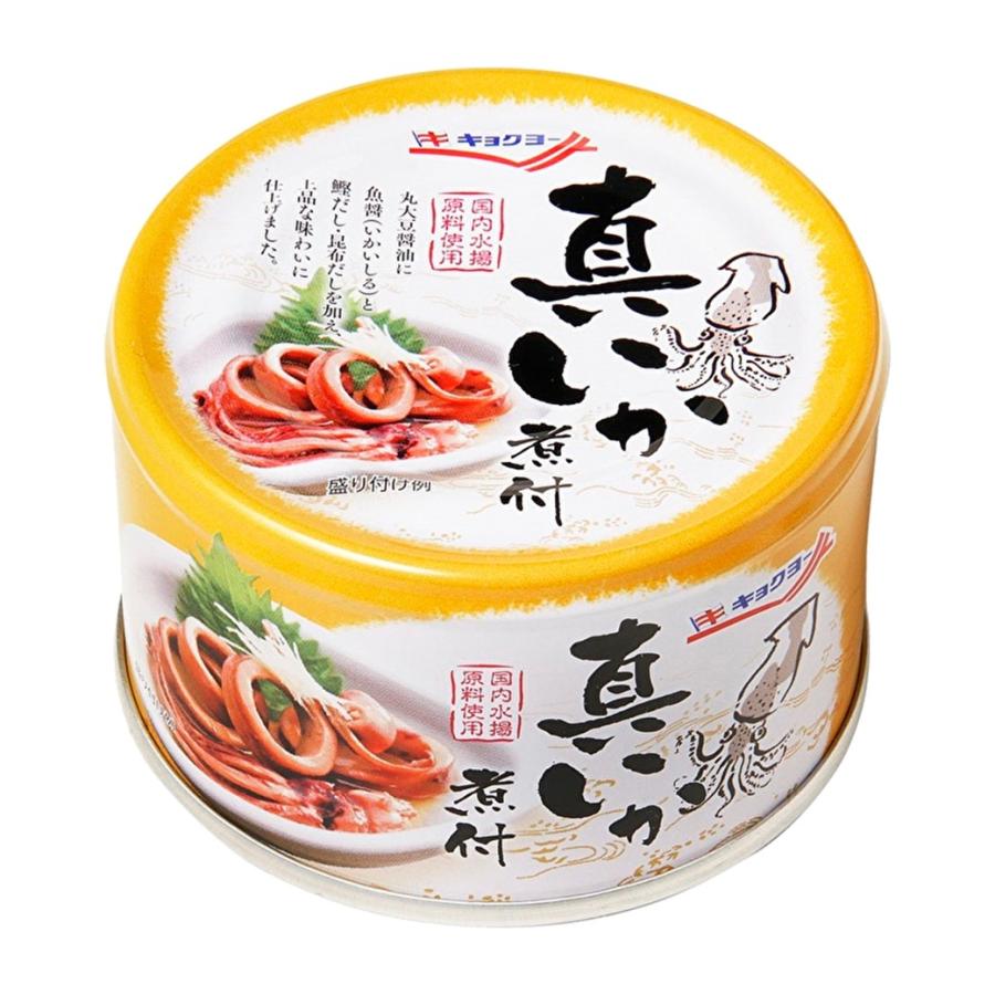 極洋 国産真いか煮付け缶 缶詰 おつまみ 惣菜 非常食 保存食 備蓄 水産