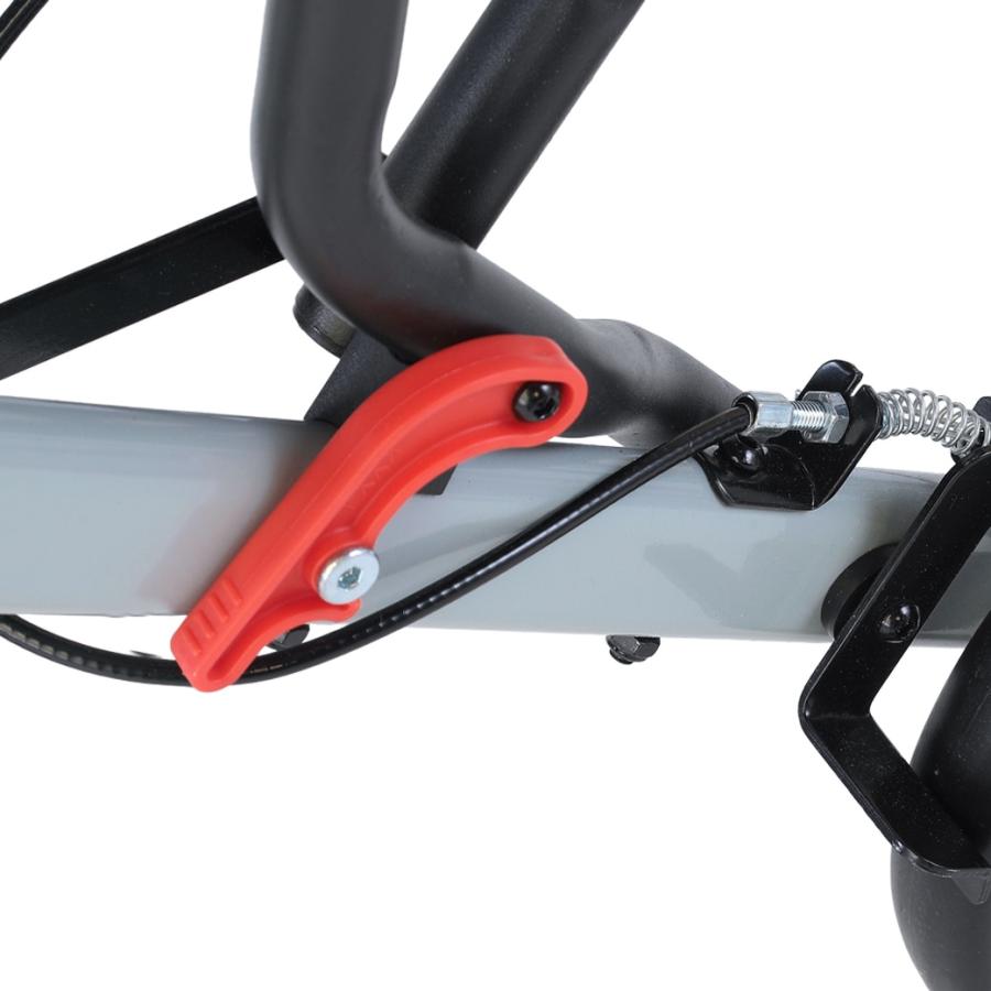 折りたたみ式 お出かけカート 座面付き 耐荷重100kg ブレーキ搭載 シルバーカー 完成品 スチール製 旅行 散歩 介護 介助 軽量 移動補助_3