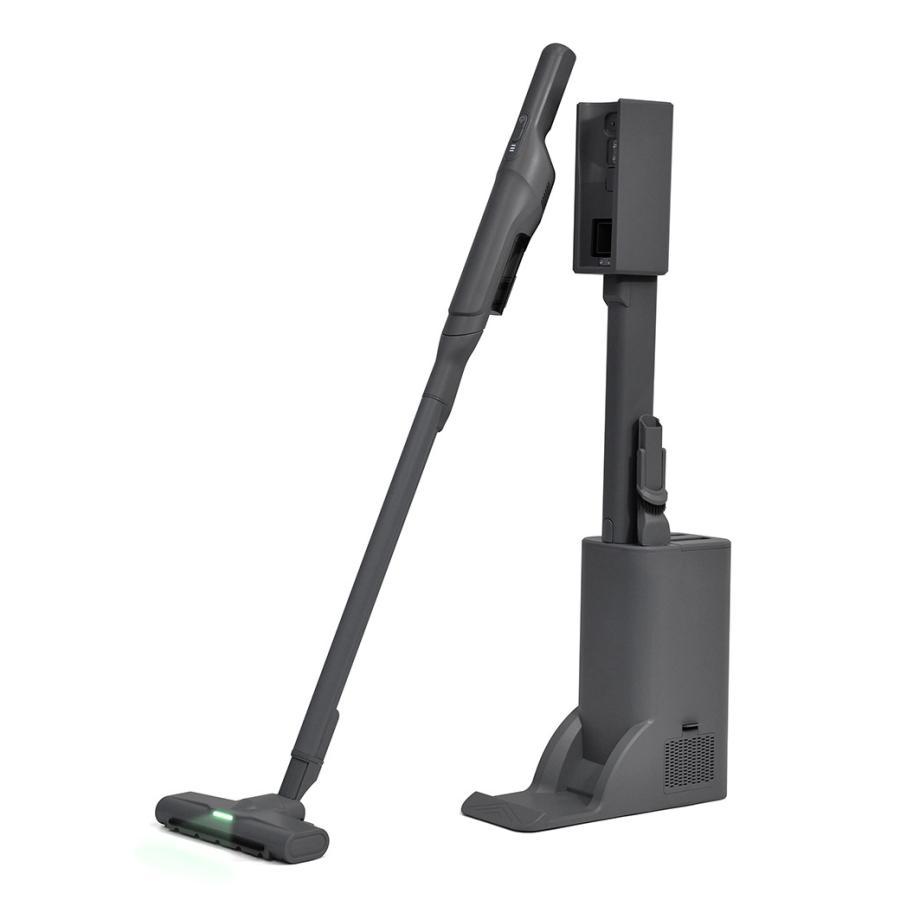 スティッククリーナー ブラック 充電スタンド付き 自動ゴミ収集ドック ベルソス ドック式コードレススティッククリーナー ブラック