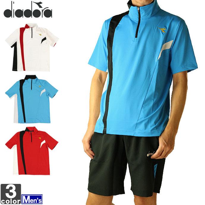正規店 テニスウェア 超安い ディアドラ DIADORA メンズ DTG9385 ネコポス対応 半袖 2012 ゲームシャツ