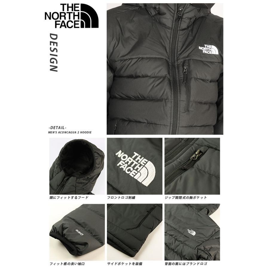 ダウンジャケット ノースフェイス THE NORTH FACE メンズ NF0A4R26 Aconcagua 2 Hoodie 2310｜outlet-grasshopper｜02