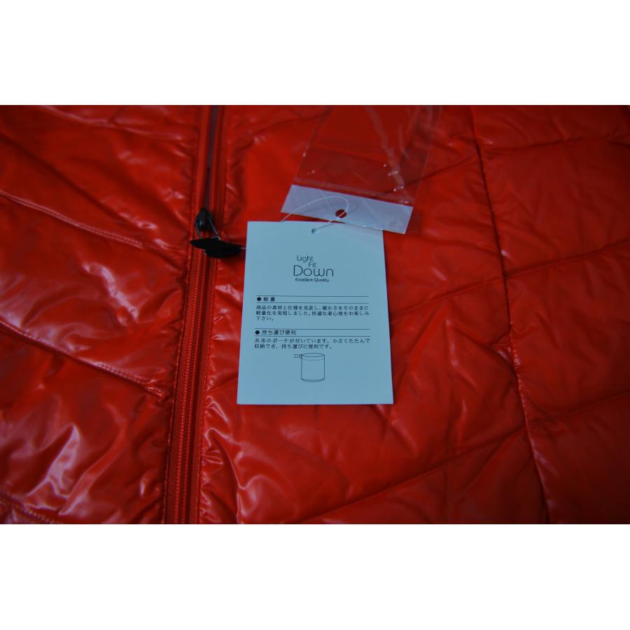 ポケッタブルライトフィットダウンジャケット　フード付き 軽量 薄手 防寒 保温 あたっか 撥水 細見え　M/L/LL　ダークパープル/オレンジ/ターコイズ/ピンク　 |  | 03