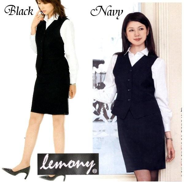 ベストスーツ 無地　上下セット 洗える 事務服 5号/7号/9号/11号/13号/17号/19号 オールシーズン スカート 黒  紺　一部地域除く送料無料 | UNITIKA | 05