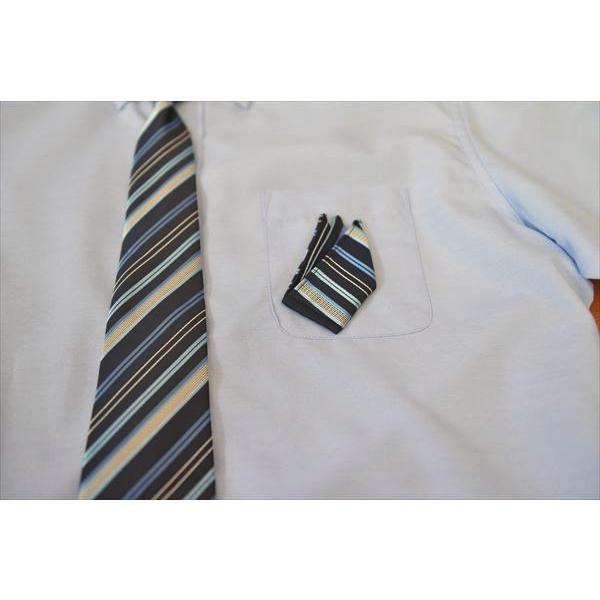 男児ネクタイ＆ポケットチーフ付きフォーマルシャツ　170ｃｍ　＃22537 |  | 04