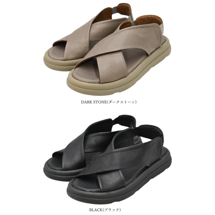 ブエノシューズ BUENO SHOES クロスベルトサンダル a2603 本革 厚底