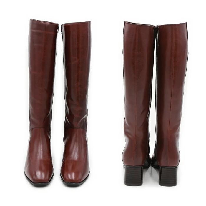 apres アプレ ロングブーツ 8650367 本革 日本製 防滑 ヒールアップ