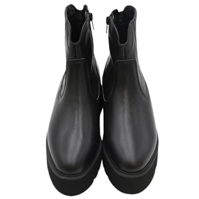 あしながおじさん 軽量 厚底 サイドゴアブーツ 7210125 本革 レザー