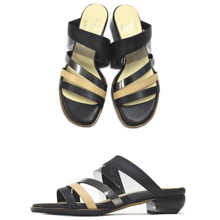 apres アプレ クリアベルトミュール 8650277 クリアヒール サンダル