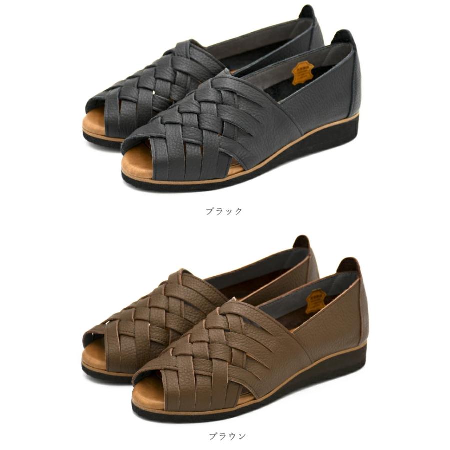 Figurino フィグリーノ メッシュ オープントゥシューズ F1457 幅広 3E 日本製 本革 軽量 レザー サンダル レディース 靴 ブラック 黒 婦人靴 カッターシューズ コンフォートシューズ ショップチャンネル Figurino フィグリーノ メッシュ オープントゥシューズ F1457 幅広 3E