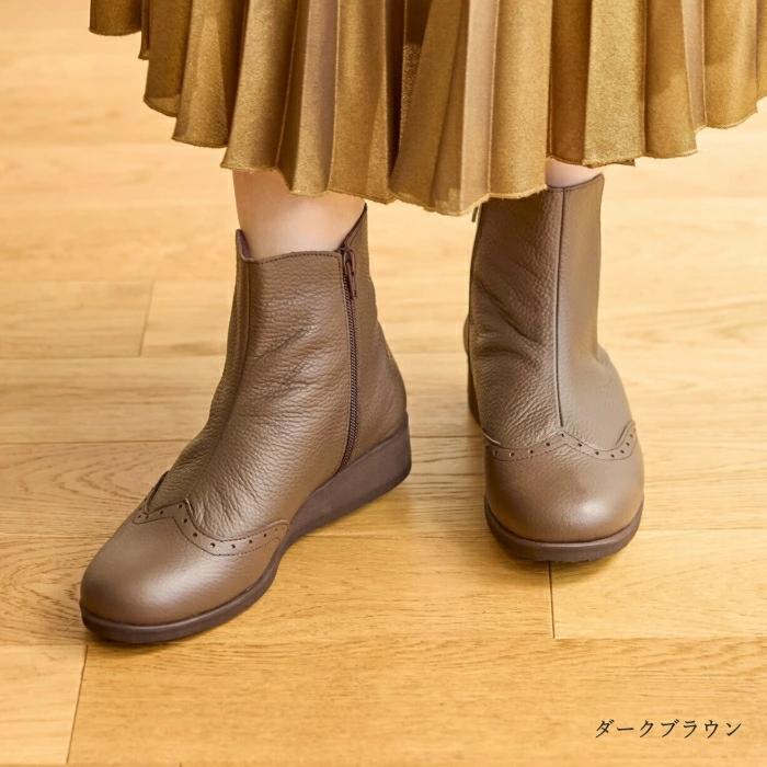 Figurino フィグリーノ サイドゴアブーツ F1526 日本製 軽量 幅広 4E