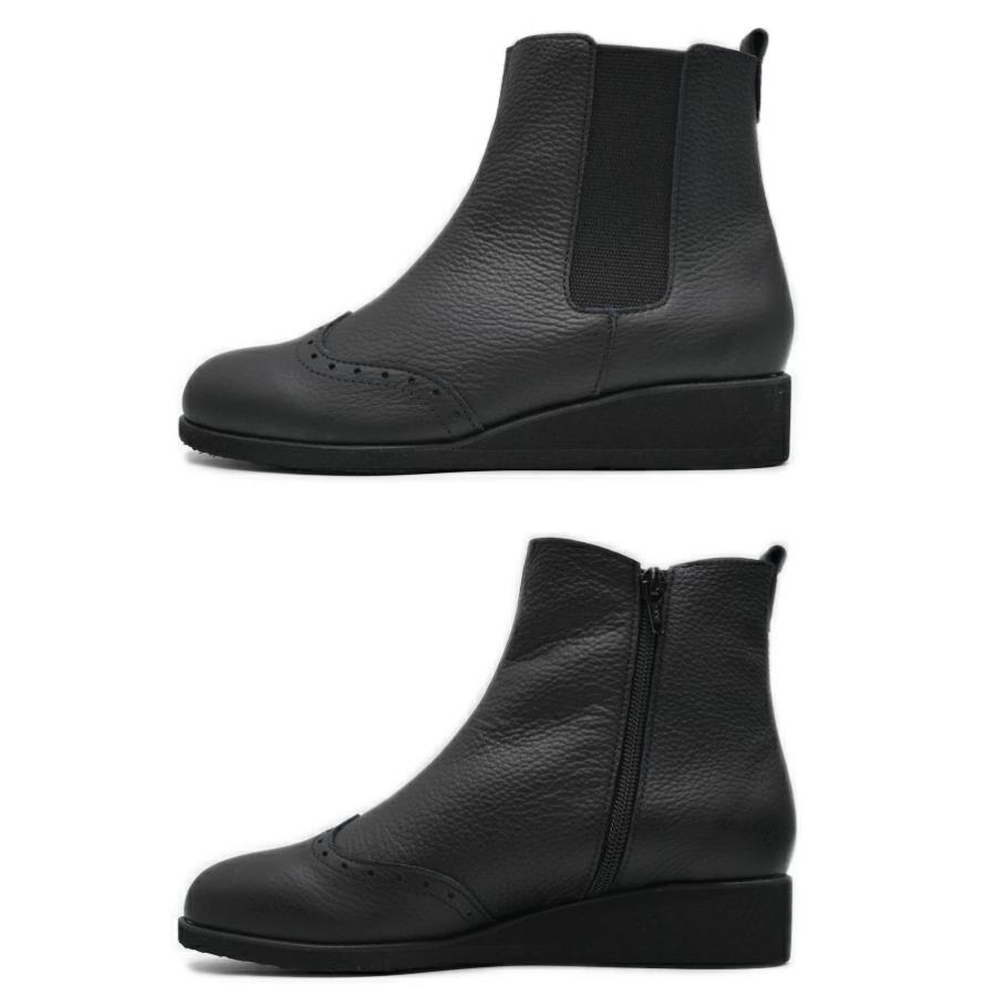 Figurino フィグリーノ サイドゴアブーツ F1526 日本製 軽量 幅広 4E