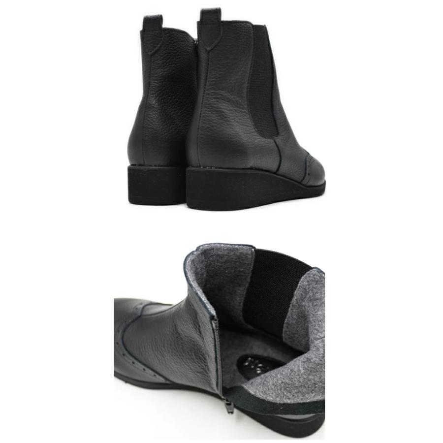 Figurino フィグリーノ サイドゴアブーツ F1526 日本製 軽量 幅広 4E