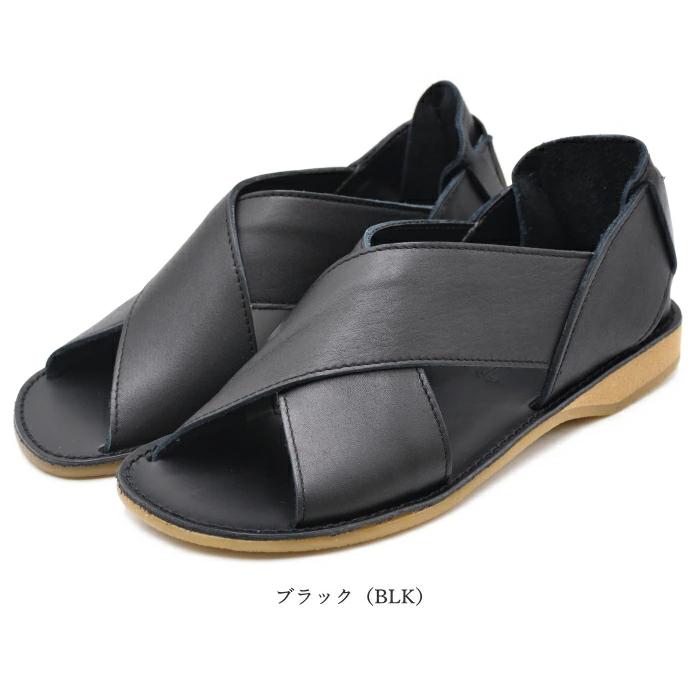 Figurino フィグリーノ 日本製 本革 サンダル FG005 レザー かかとゴム