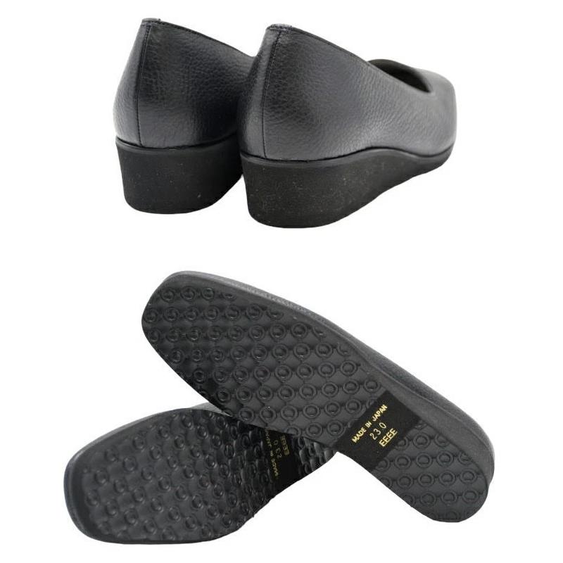 Figurino フィグリーノ ウェッジソールパンプス 幅広 4E 本革 FT-40