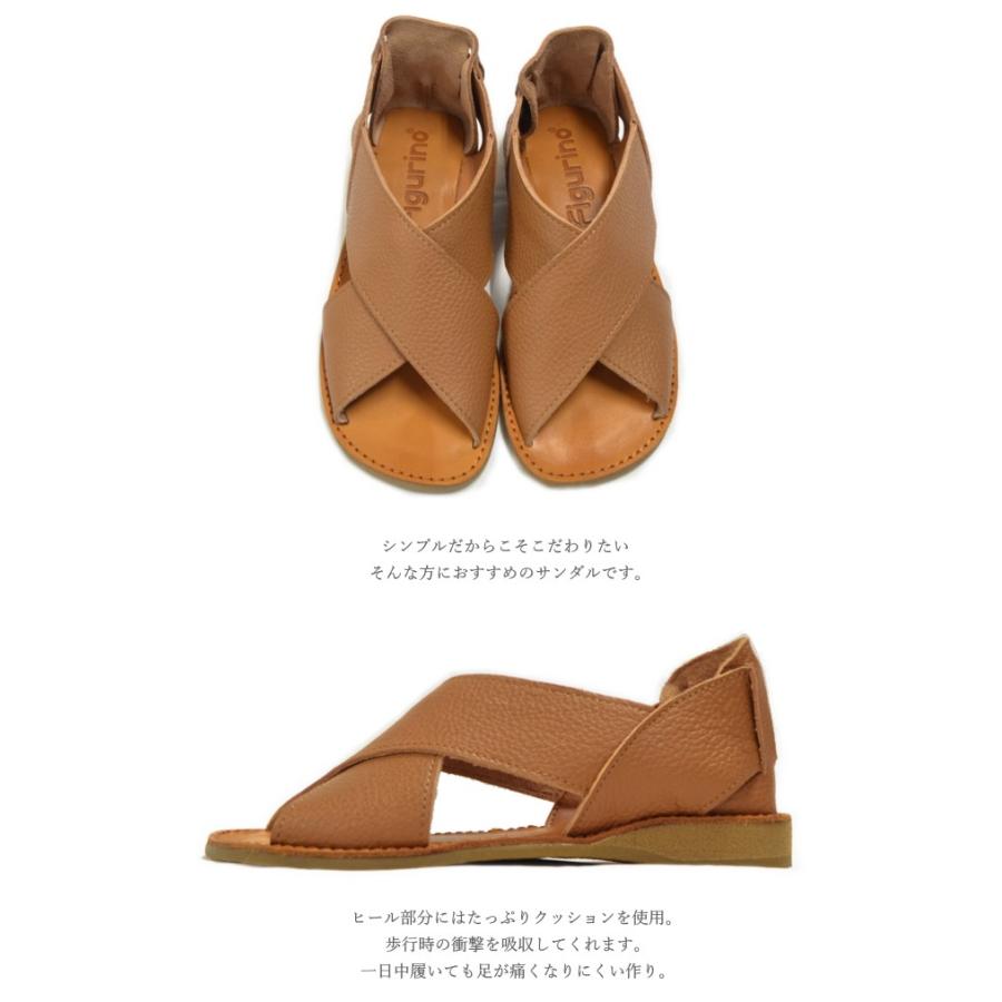 フィグリーノ フラットサンダル レディース 歩きやすい サンダル ナチュラル レザー Gk005 Gk005 Shoebreak 通販 Yahoo ショッピング