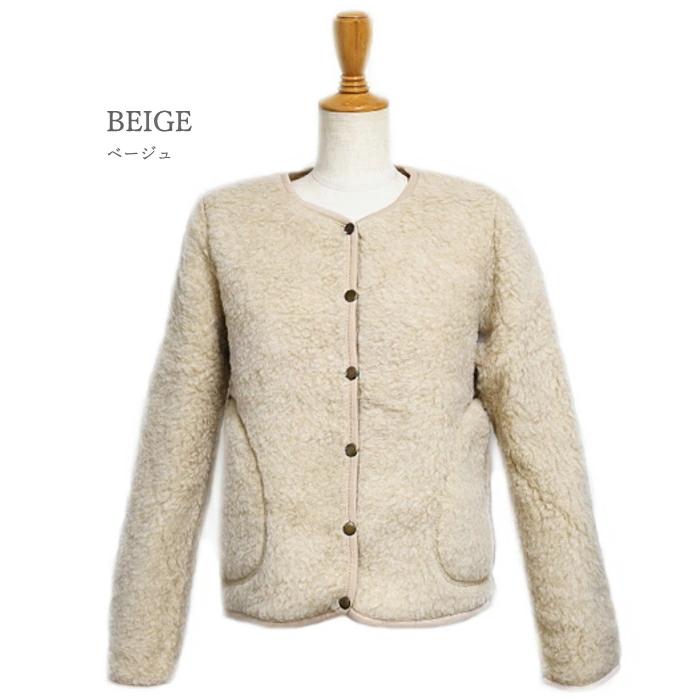 COLDBREAKER コールドブレーカー ボアジャケット ノーカラー ジップ