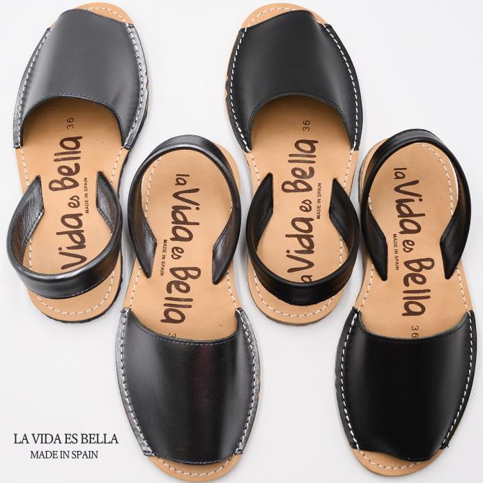 スペイン製 レザーサンダル LA VIDA ES BELLA メノルカ サンダル 本革