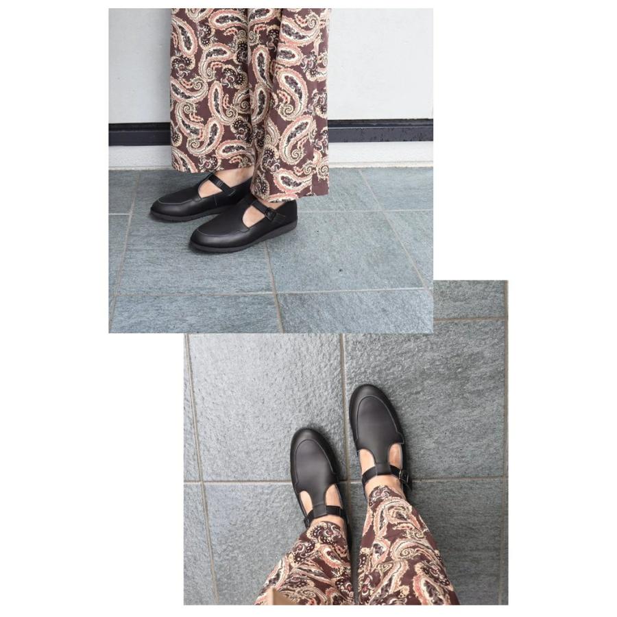 Recipe（レシピ） Tストラップシューズ RP-538 レザー スリッポン