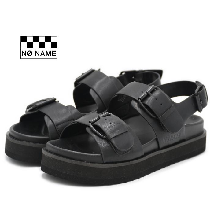 ノーネーム 厚底 サンダル SUN-31950 BLACK スポーツサンダル スポサン