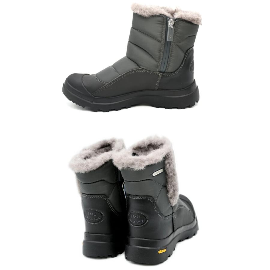 国産EMU Australia エミュ 完全防水 ムートンブーツ W13094 Hotham Vibram ヴィブラム ウォータープルーフ シープスキン ムートン 伸縮アッパー