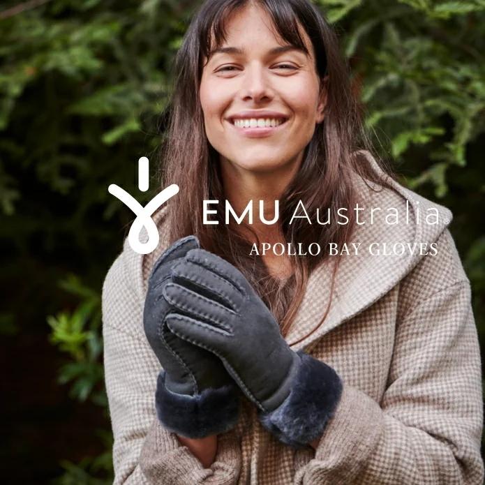 EMU Australia エミュー ムートン 手袋 W9405 レザー 本革 グローブ