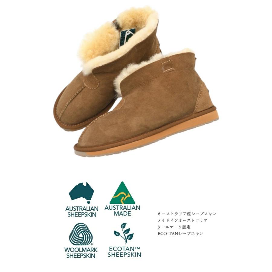 EMU Australia エミュ ムートンブーツ WP10532 Platinum Albany シープスキン ムートン スリッポン 厚底 ショートブーツ 対策 防寒 保温 EMU Australia（エミュ オーストラリア） エミュ ムートンブーツ