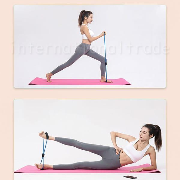 エクササイズグッズ 8の字 トレーニングチューブ ストレッチチューブ