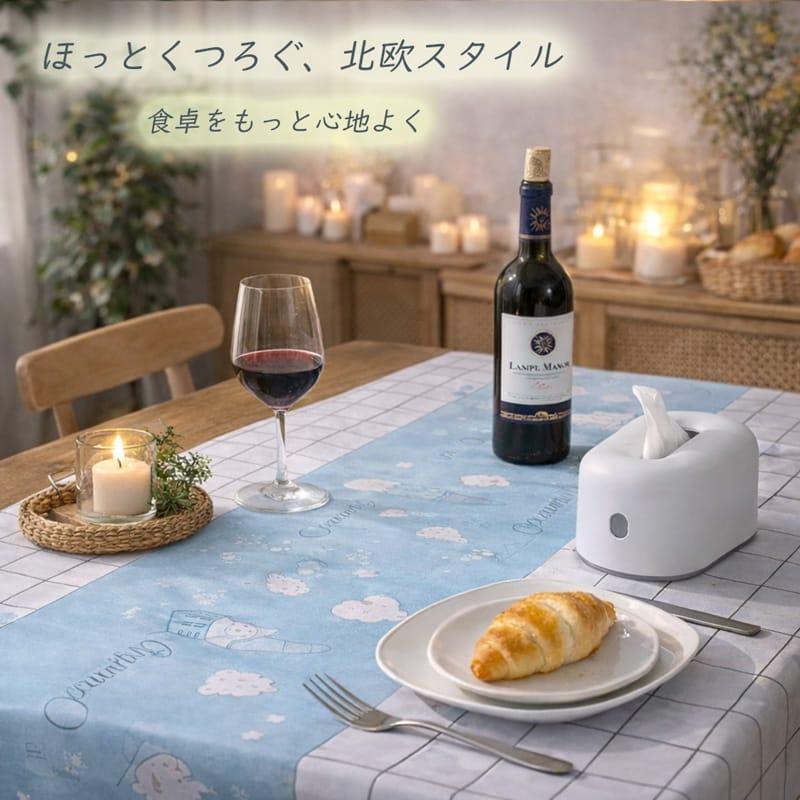 キッチングッズ 北欧スタイルテーブルクロス おしゃれ モダン 撥水加工