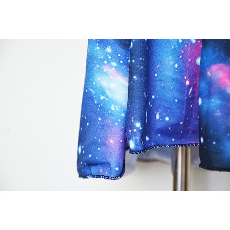 レディース服 宇宙柄 フリルワンピース 宇宙柄ワンピース レディース 女性用 ギャラクシー ノースリーブ 夏 ミニワンピース 安い 重ね着 原宿系 Fk003 アウトレットショップ Sakura 通販 Yahoo ショッピング