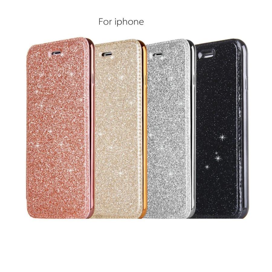 Y スマホケース Iphoneケース アイフォンケース 手帳型 キラキラ ラメ グリッター 背面クリア シンプル かわいい 可愛い 派手 アイフォン H1013 アウトレットショップ Sakura 通販 Yahoo ショッピング