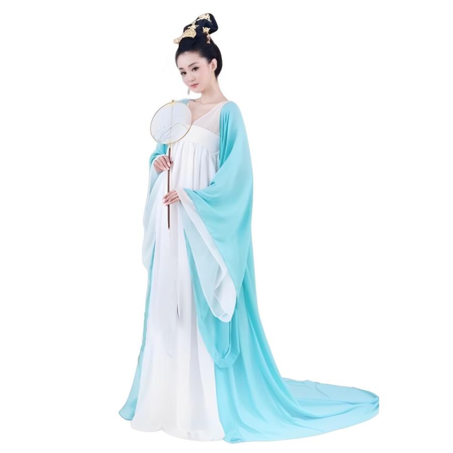 Y コスプレ服 中国古代 韓国風ドレス 漢服風 衣装 レディース ロングドレス 中華風 コスチューム 撮影用 衣装 舞台衣装 ステージ衣装 ダン発表会の画像