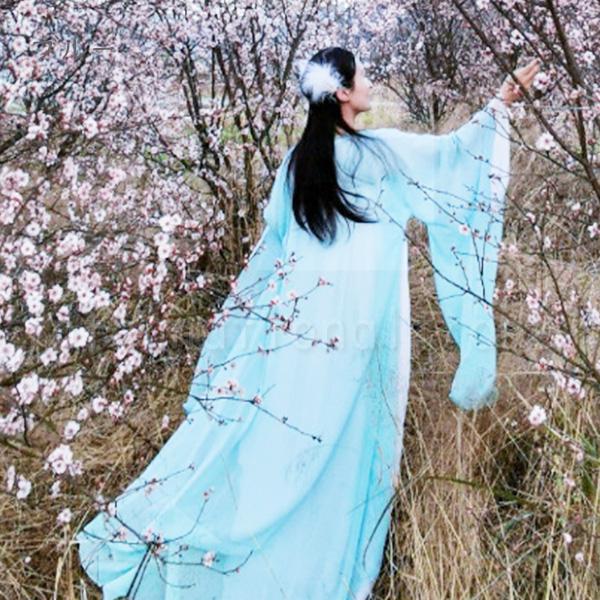 Y コスプレ服 中国古代 韓国風ドレス 漢服風 衣装 レディース ロングドレス 中華風 コスチューム 撮影用 衣装 舞台衣装 ステージ衣装 ダン発表会の画像