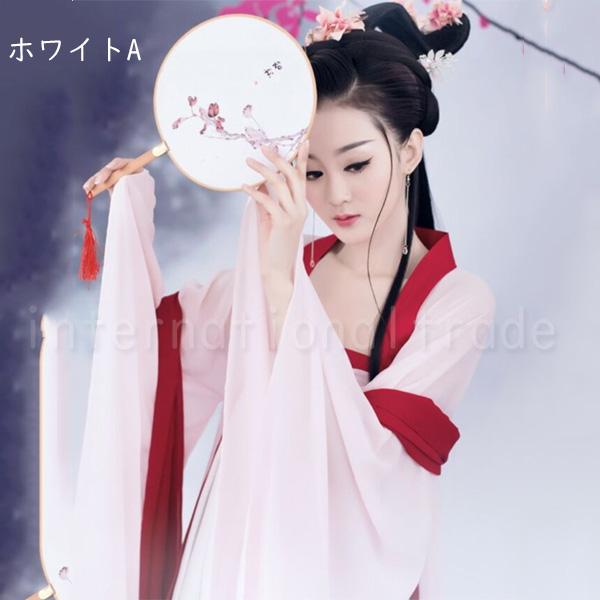 Y コスプレ服 中国古代 韓国風ドレス 漢服風 衣装 レディース ロングドレス 中華風 コスチューム 撮影用 衣装 舞台衣装 ステージ衣装 ダン発表会の画像
