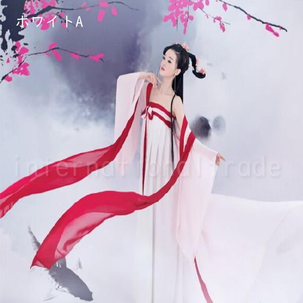 Y コスプレ服 中国古代 韓国風ドレス 漢服風 衣装 レディース ロングドレス 中華風 コスチューム 撮影用 衣装 舞台衣装 ステージ衣装 ダン発表会の画像