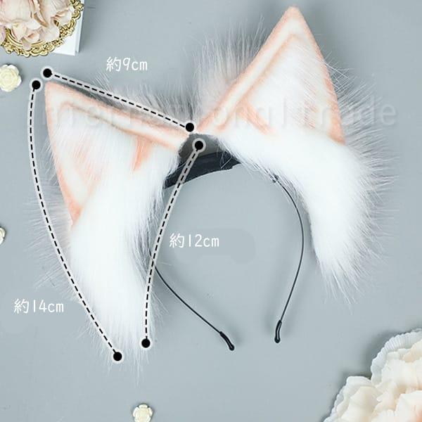 Y コスプレ小物 動く猫耳カチューシャ ふわふわ ファー ねこみみ