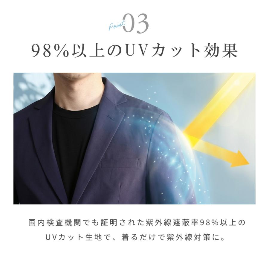 スーツのアウトレット工場 セットアップ 接触冷感 メンズ スーツ 春夏