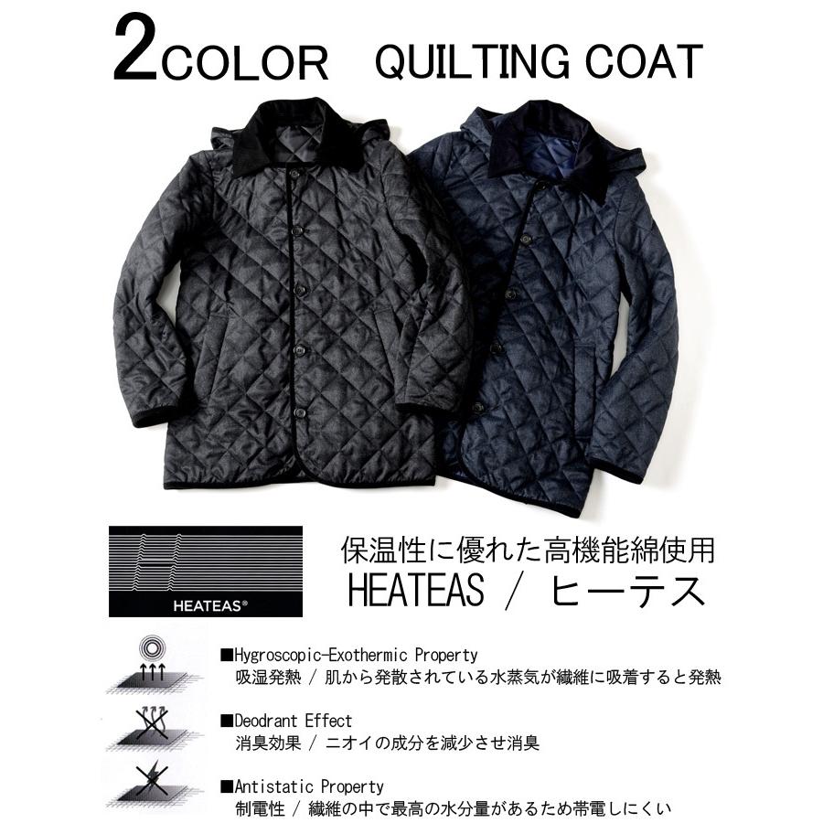 スーツのアウトレット工場 キルティングコート キルティングジャケット