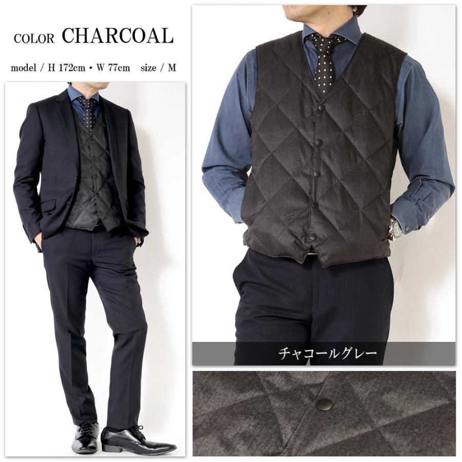 【みなみ】　  ダウンベスト　ネイビー　Sサイズ スーツのアウトレット工場 ダウンベスト メンズ ビジネス