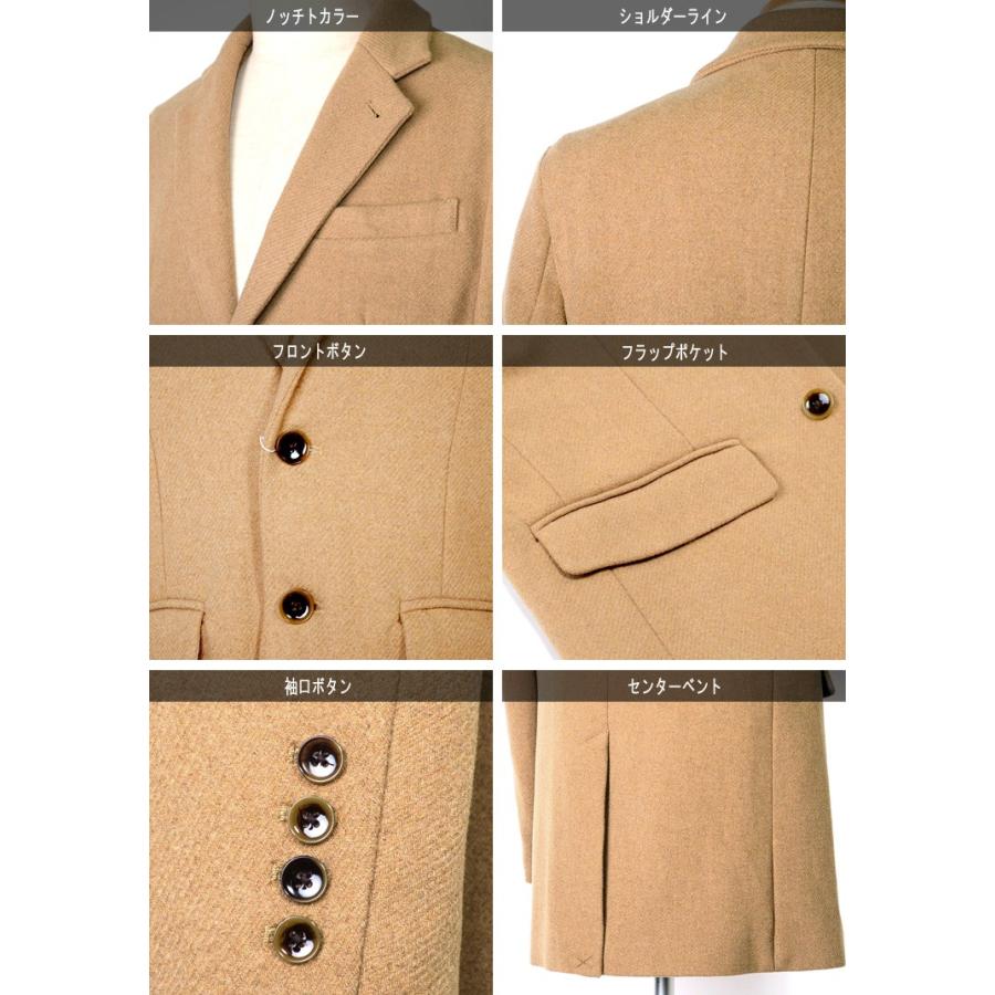 スーツのアウトレット工場 コート メンズ チェスターコート WOOL